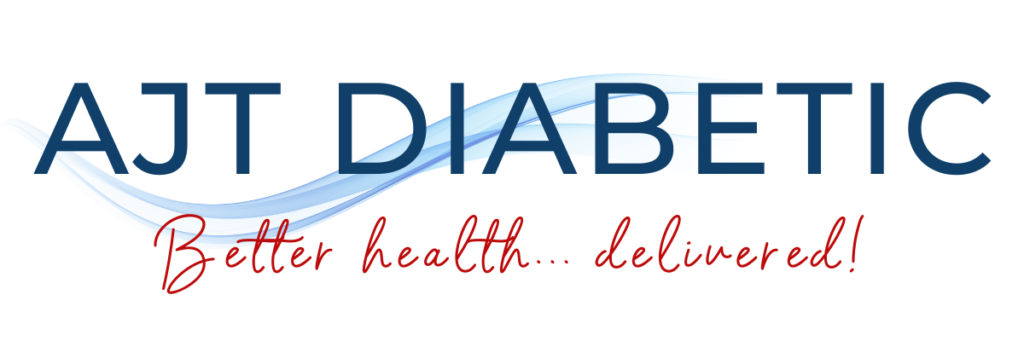 AJT Diabetic logo with tagline